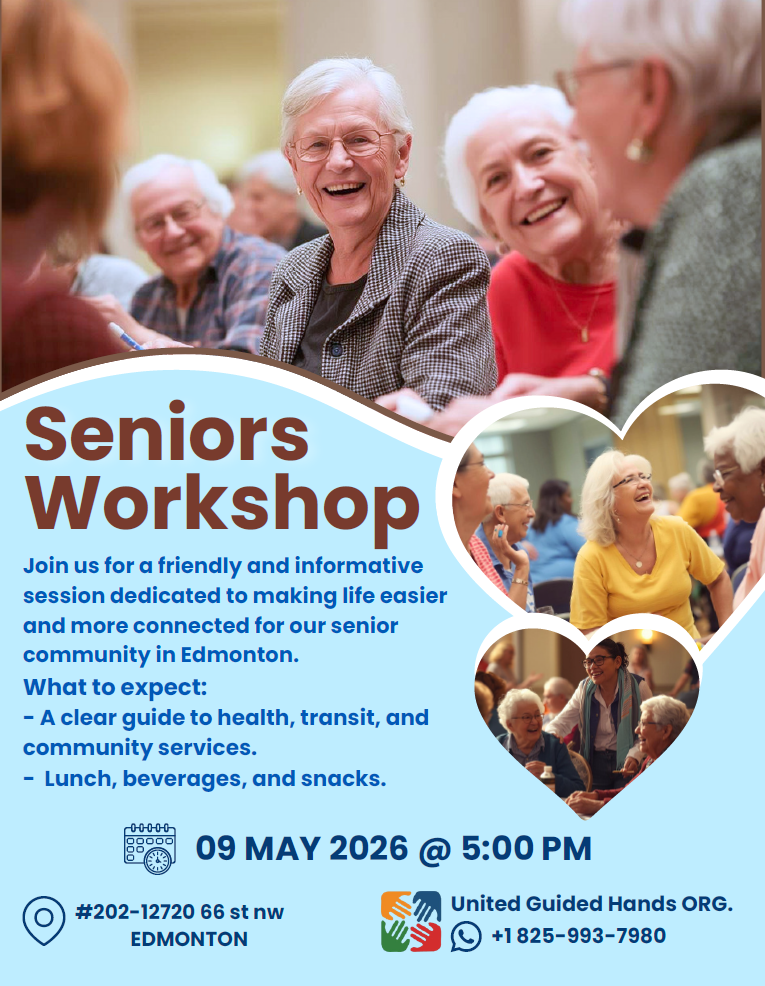 Seniors Workshop Flyer Edmonton